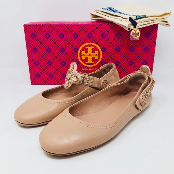 Tory Burch Shoes - TORY BURCH MINNIE CONVERTIBLE STRAP FLATS SZ8